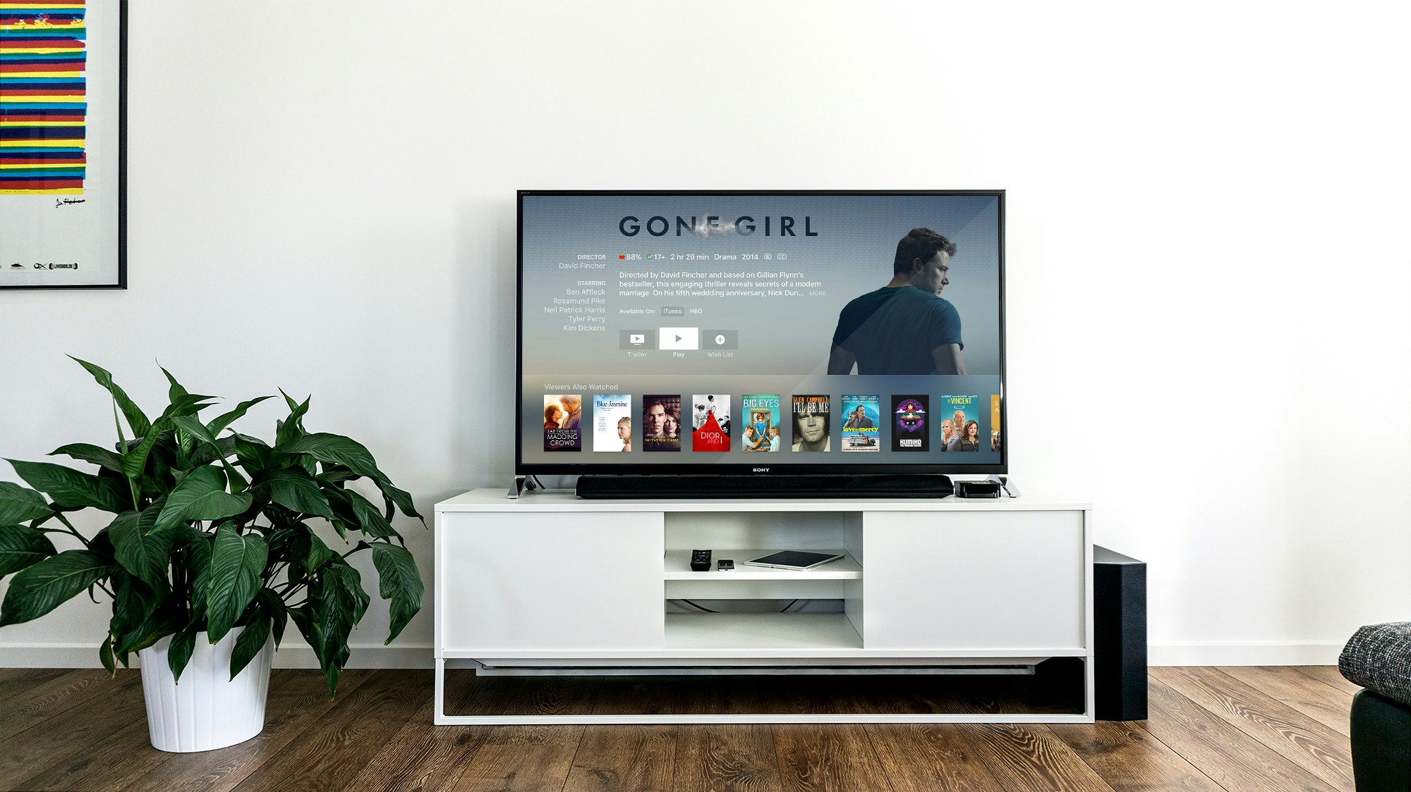 tv in living room
