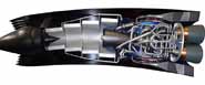 Model of the SABRE a hybrid air-breathing rocket engine