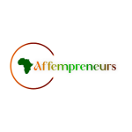 Affempreneurs logo featuring a small, green trace image of Africa in a circle with their company name in multiple colours